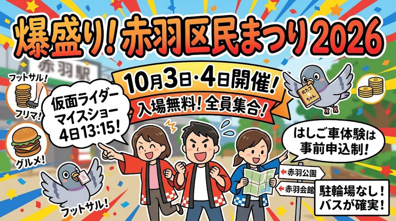 北区区民祭り 2026 赤羽会場
